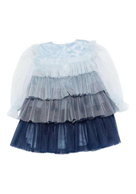 Abito in tulle A' LAPAGE | ZIRCONE AL12CELESTE/NAVY